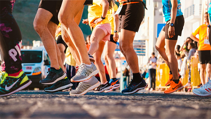 Running people, athletes are more infected by athletes foot