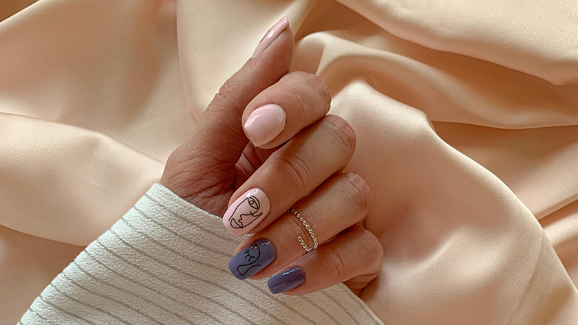 fingers künstliche nägel Dove short XXS Square Softgel Press on Nails (inkl. Klebesticker &  Nagelkleber)