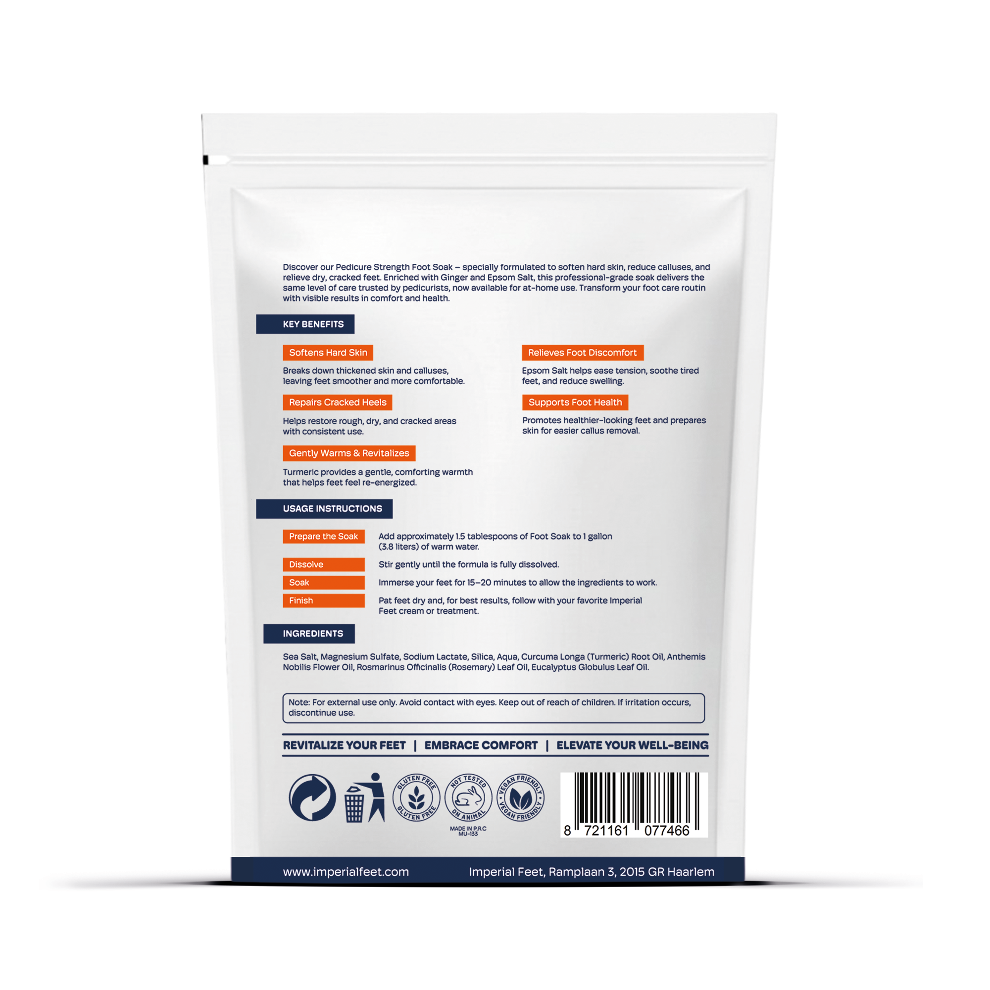 creacks and callus foot soak back packing